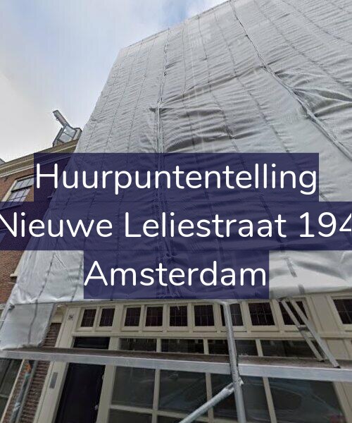 Foto gevel Huurpuntentelling voor Nieuwe Leliestraat 194, Amsterdam