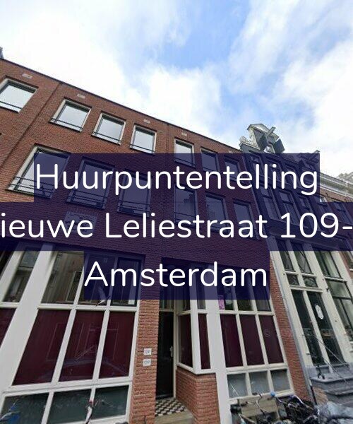 Foto gevel Huurpuntentelling voor Nieuwe Leliestraat 109-B, Amsterdam