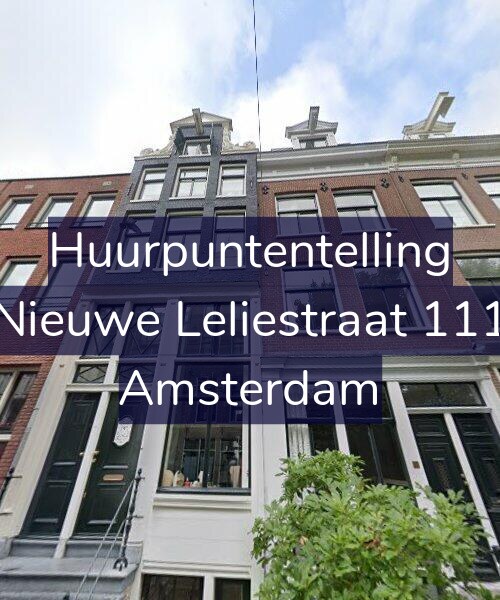 Foto gevel Huurpuntentelling voor Nieuwe Leliestraat 111, Amsterdam
