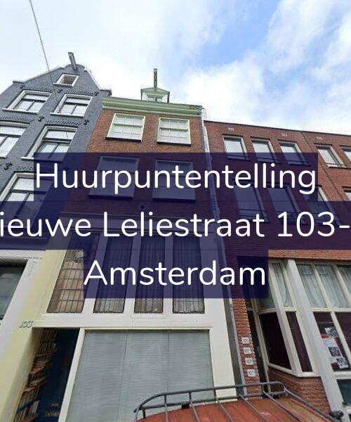 Foto gevel Huurpuntentelling voor Nieuwe Leliestraat 103-H, Amsterdam