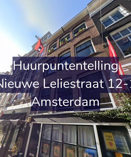 Foto gevel Huurpuntentelling voor Nieuwe Leliestraat 12-1, Amsterdam