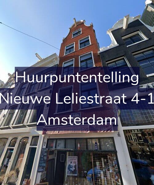 Foto gevel Huurpuntentelling voor Nieuwe Leliestraat 4-1, Amsterdam
