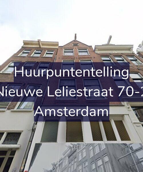 Foto gevel Huurpuntentelling voor Nieuwe Leliestraat 70-2, Amsterdam