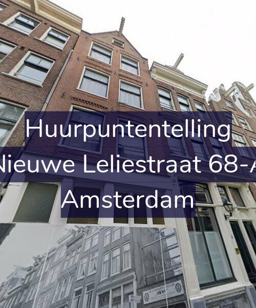 Foto gevel Huurpuntentelling voor Nieuwe Leliestraat 68-A, Amsterdam