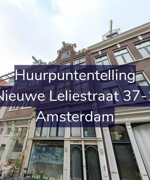Foto gevel Huurpuntentelling voor Nieuwe Leliestraat 37-1, Amsterdam
