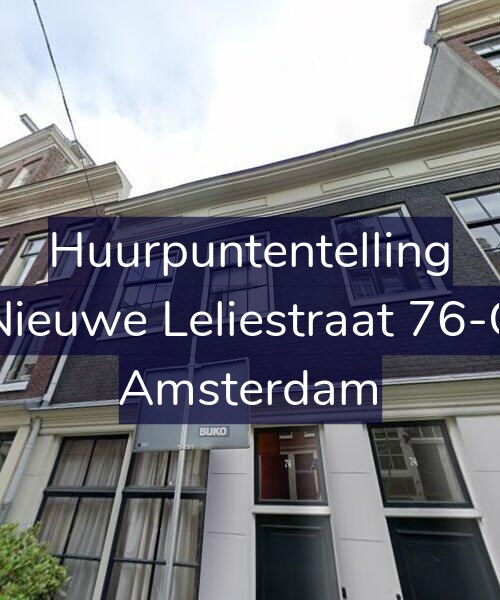 Foto gevel Huurpuntentelling voor Nieuwe Leliestraat 76-C, Amsterdam