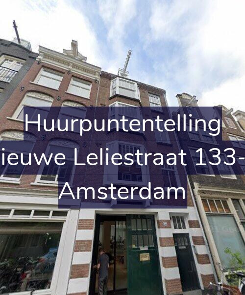 Foto gevel Huurpuntentelling voor Nieuwe Leliestraat 133-1, Amsterdam