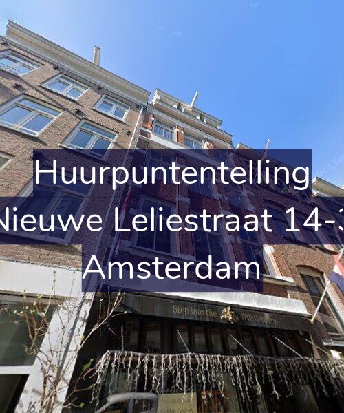 Foto gevel Huurpuntentelling voor Nieuwe Leliestraat 14-3, Amsterdam