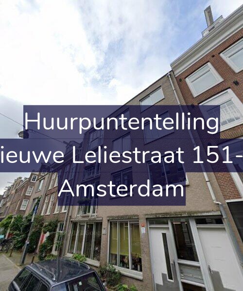 Foto gevel Huurpuntentelling voor Nieuwe Leliestraat 151-B, Amsterdam