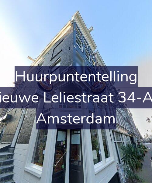 Foto gevel Huurpuntentelling voor Nieuwe Leliestraat 34-AH, Amsterdam