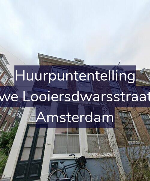 Foto gevel Huurpuntentelling voor Nieuwe Looiersdwarsstraat 1-H, Amsterdam