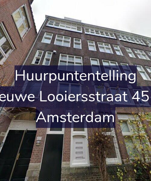Foto gevel Huurpuntentelling voor Nieuwe Looiersstraat 45-H, Amsterdam
