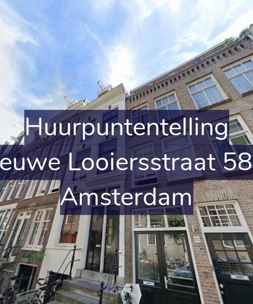 Foto gevel Huurpuntentelling voor Nieuwe Looiersstraat 58-1, Amsterdam