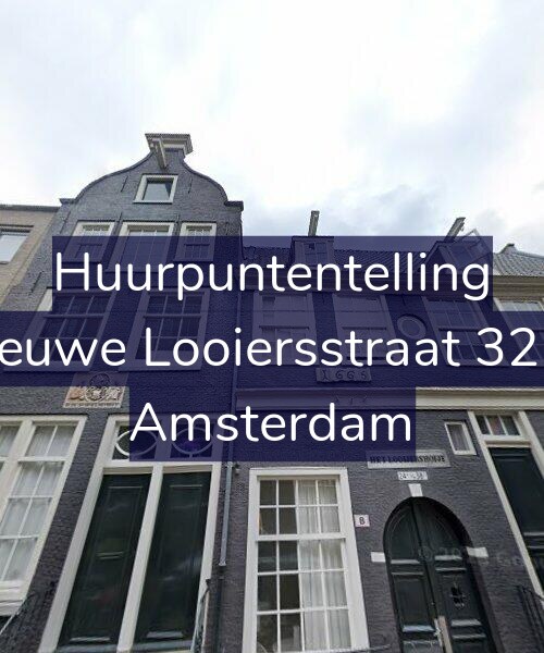 Foto gevel Huurpuntentelling voor Nieuwe Looiersstraat 32-A, Amsterdam