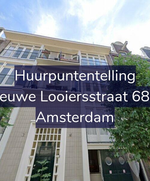 Foto gevel Huurpuntentelling voor Nieuwe Looiersstraat 68-1, Amsterdam