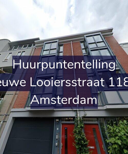 Foto gevel Huurpuntentelling voor Nieuwe Looiersstraat 118-A, Amsterdam