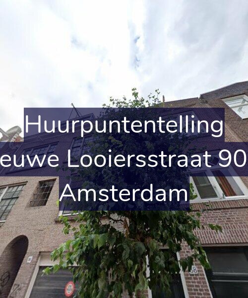 Foto gevel Huurpuntentelling voor Nieuwe Looiersstraat 90-2, Amsterdam