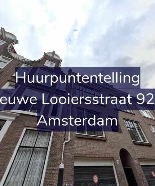 Foto gevel Huurpuntentelling voor Nieuwe Looiersstraat 92-2, Amsterdam