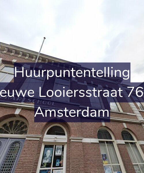 Foto gevel Huurpuntentelling voor Nieuwe Looiersstraat 76-2, Amsterdam