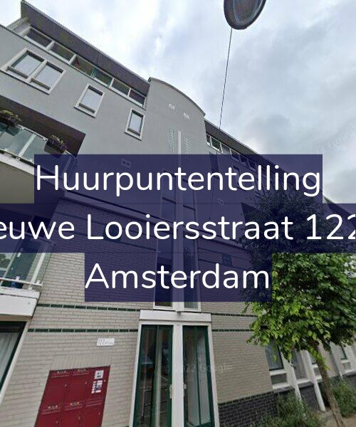 Foto gevel Huurpuntentelling voor Nieuwe Looiersstraat 122-F, Amsterdam