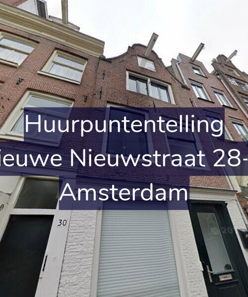 Foto gevel Huurpuntentelling voor Nieuwe Nieuwstraat 28-A, Amsterdam