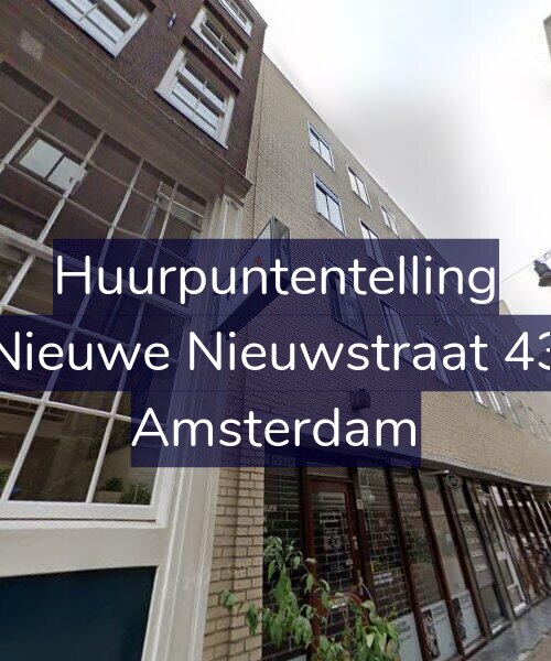 Foto gevel Huurpuntentelling voor Nieuwe Nieuwstraat 43, Amsterdam