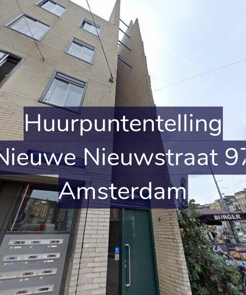 Foto gevel Huurpuntentelling voor Nieuwe Nieuwstraat 97, Amsterdam