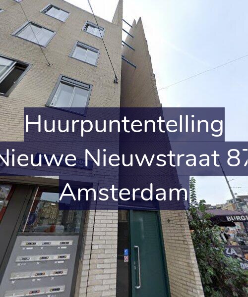 Foto gevel Huurpuntentelling voor Nieuwe Nieuwstraat 87, Amsterdam