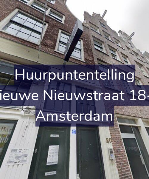 Foto gevel Huurpuntentelling voor Nieuwe Nieuwstraat 18-F, Amsterdam