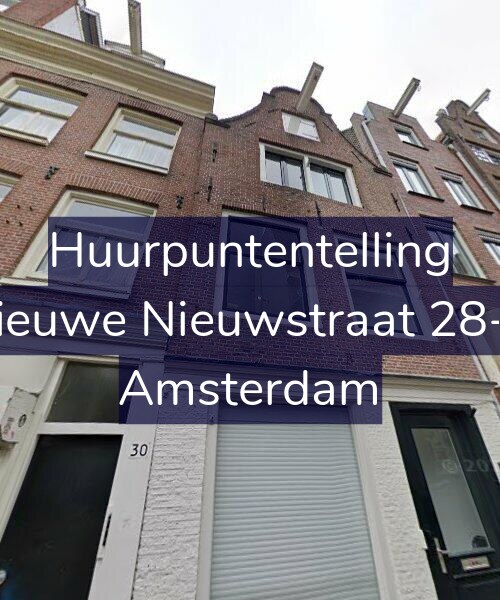 Foto gevel Huurpuntentelling voor Nieuwe Nieuwstraat 28-B, Amsterdam