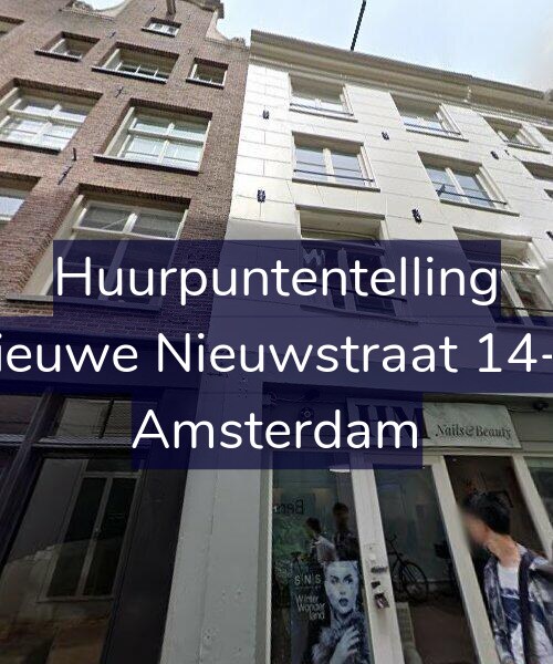 Foto gevel Huurpuntentelling voor Nieuwe Nieuwstraat 14-D, Amsterdam