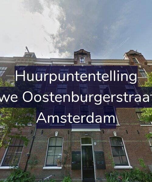 Foto gevel Huurpuntentelling voor Nieuwe Oostenburgerstraat 9-D, Amsterdam