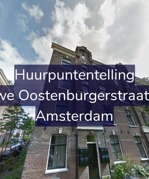 Foto gevel Huurpuntentelling voor Nieuwe Oostenburgerstraat 20-F, Amsterdam