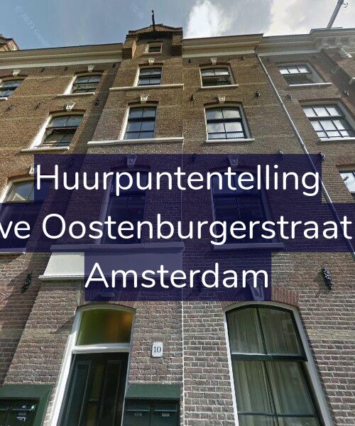 Foto gevel Huurpuntentelling voor Nieuwe Oostenburgerstraat 10-A, Amsterdam