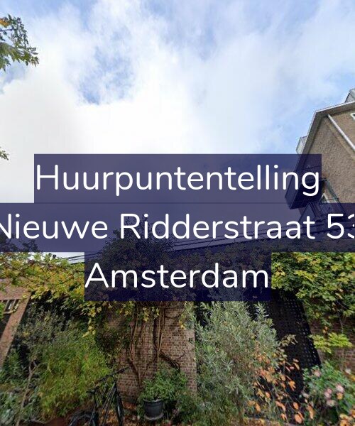 Foto gevel Huurpuntentelling voor Nieuwe Ridderstraat 53, Amsterdam