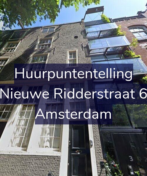 Foto gevel Huurpuntentelling voor Nieuwe Ridderstraat 6, Amsterdam