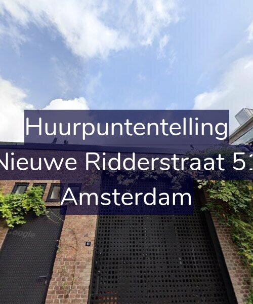Foto gevel Huurpuntentelling voor Nieuwe Ridderstraat 51, Amsterdam
