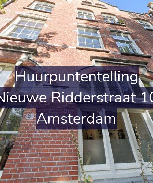 Foto gevel Huurpuntentelling voor Nieuwe Ridderstraat 10, Amsterdam