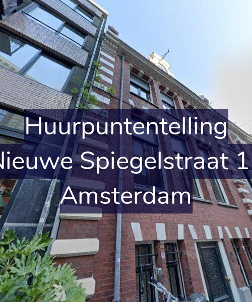 Foto gevel Huurpuntentelling voor Nieuwe Spiegelstraat 16, Amsterdam
