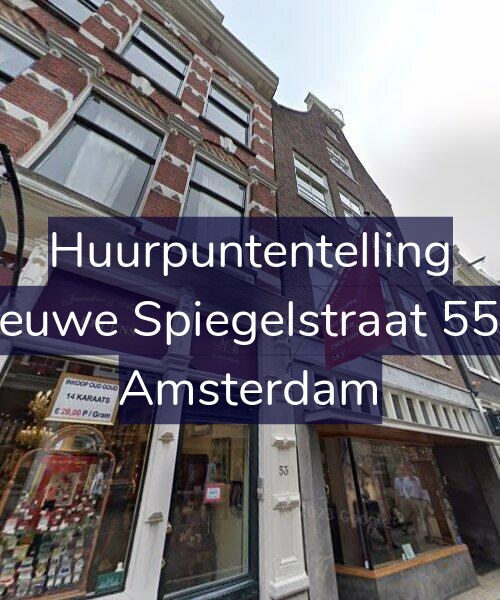 Foto gevel Huurpuntentelling voor Nieuwe Spiegelstraat 55-2, Amsterdam