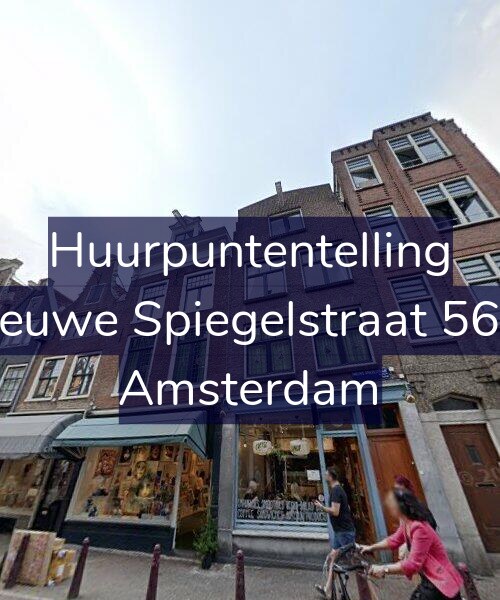 Foto gevel Huurpuntentelling voor Nieuwe Spiegelstraat 56-1, Amsterdam