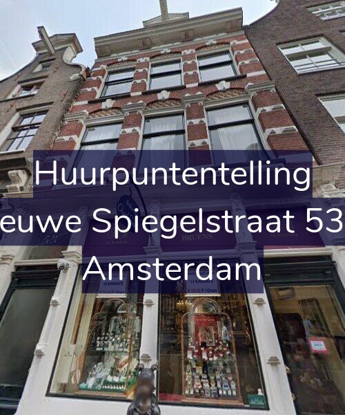 Foto gevel Huurpuntentelling voor Nieuwe Spiegelstraat 53-1, Amsterdam