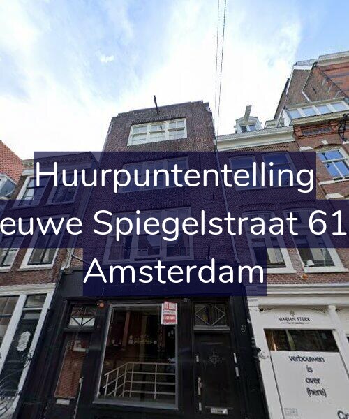 Foto gevel Huurpuntentelling voor Nieuwe Spiegelstraat 61-1, Amsterdam