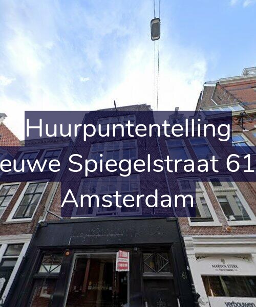 Foto gevel Huurpuntentelling voor Nieuwe Spiegelstraat 61-2, Amsterdam