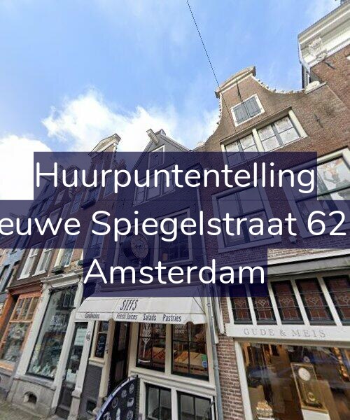 Foto gevel Huurpuntentelling voor Nieuwe Spiegelstraat 62-A, Amsterdam