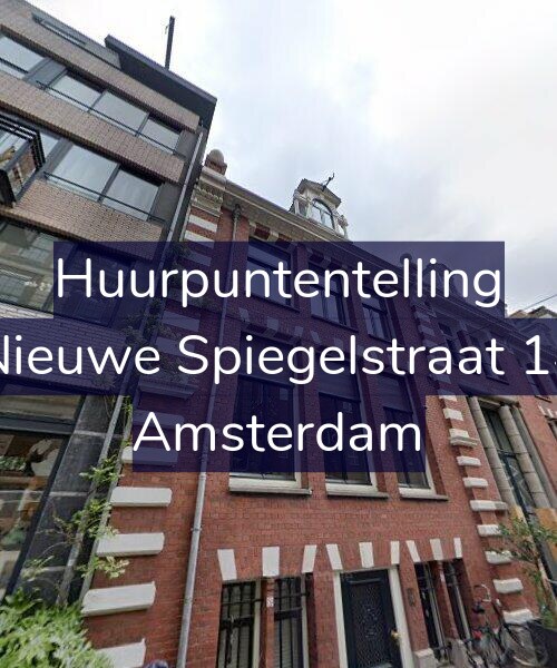 Foto gevel Huurpuntentelling voor Nieuwe Spiegelstraat 14, Amsterdam