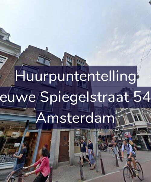 Foto gevel Huurpuntentelling voor Nieuwe Spiegelstraat 54-2, Amsterdam