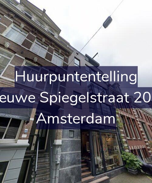 Foto gevel Huurpuntentelling voor Nieuwe Spiegelstraat 20-B, Amsterdam
