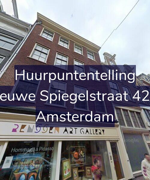 Foto gevel Huurpuntentelling voor Nieuwe Spiegelstraat 42-1, Amsterdam