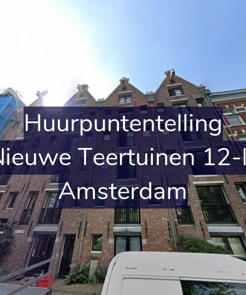 Foto gevel Huurpuntentelling voor Nieuwe Teertuinen 12-B, Amsterdam